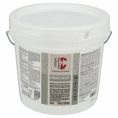 H&C Concrete Patching, compuesto de reparación de concreto en polvo, 5 lb.