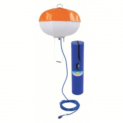 Luz de trabajo LED POWERMOON PL600LED110V tipo globo con 75,000 lúmenes y distribución 360°.