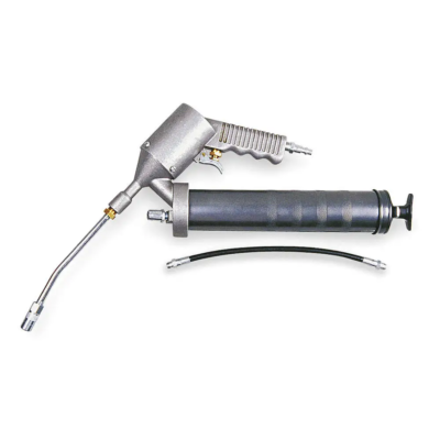 Pistola Engrasadora Neumática Westward con empuñadura tipo pistola, manguera flexible de 18" y tubería rígida de 6".
