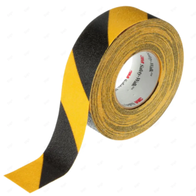 Cinta Antideslizante 3M™ Safety-Walk™ 613 con franjas negras y amarillas para mayor seguridad.