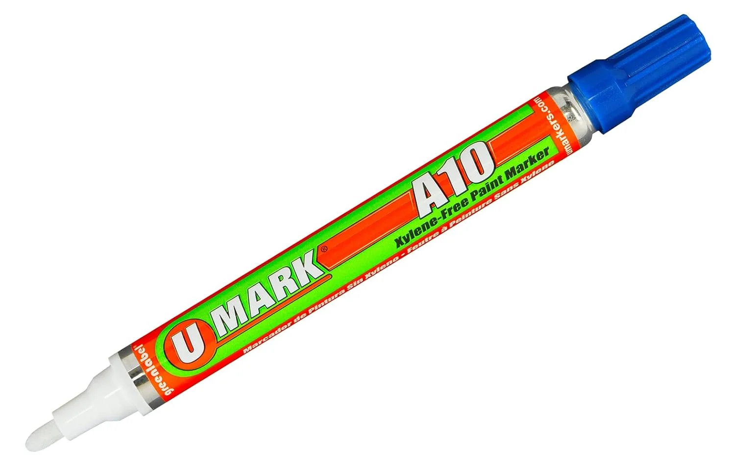 Marcador permanente para metales U-Mark A10 azul código 10102