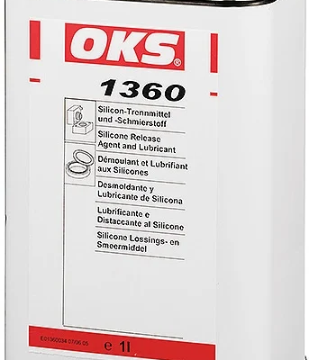 OKS 1360 desmoldante de silicona transparente en botella de 1 litro