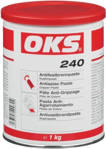 OKS 240 pasta de cobre antiadherente de 1 kg para uniones roscadas industriales