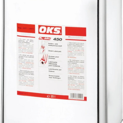 OKS 450 lubricante adhesivo para cadenas 25 L transparente de alto rendimiento