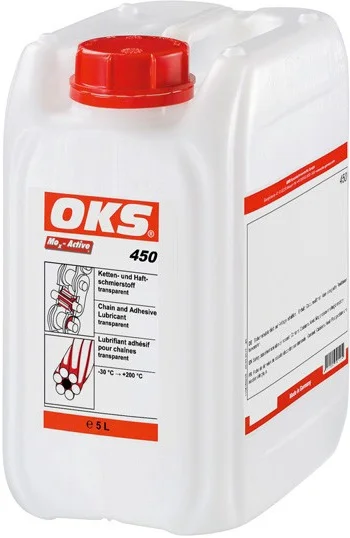 OKS 450 lubricante adhesivo para cadenas 5 L transparente resistente al desgaste