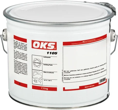 Balde de 5 kg de pasta aislante OKS 1105 a base de silicona para protección eléctrica