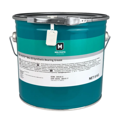 Balde de 5 kg de grasa sintética Molykote BG-20 para rodamientos de alta velocidad