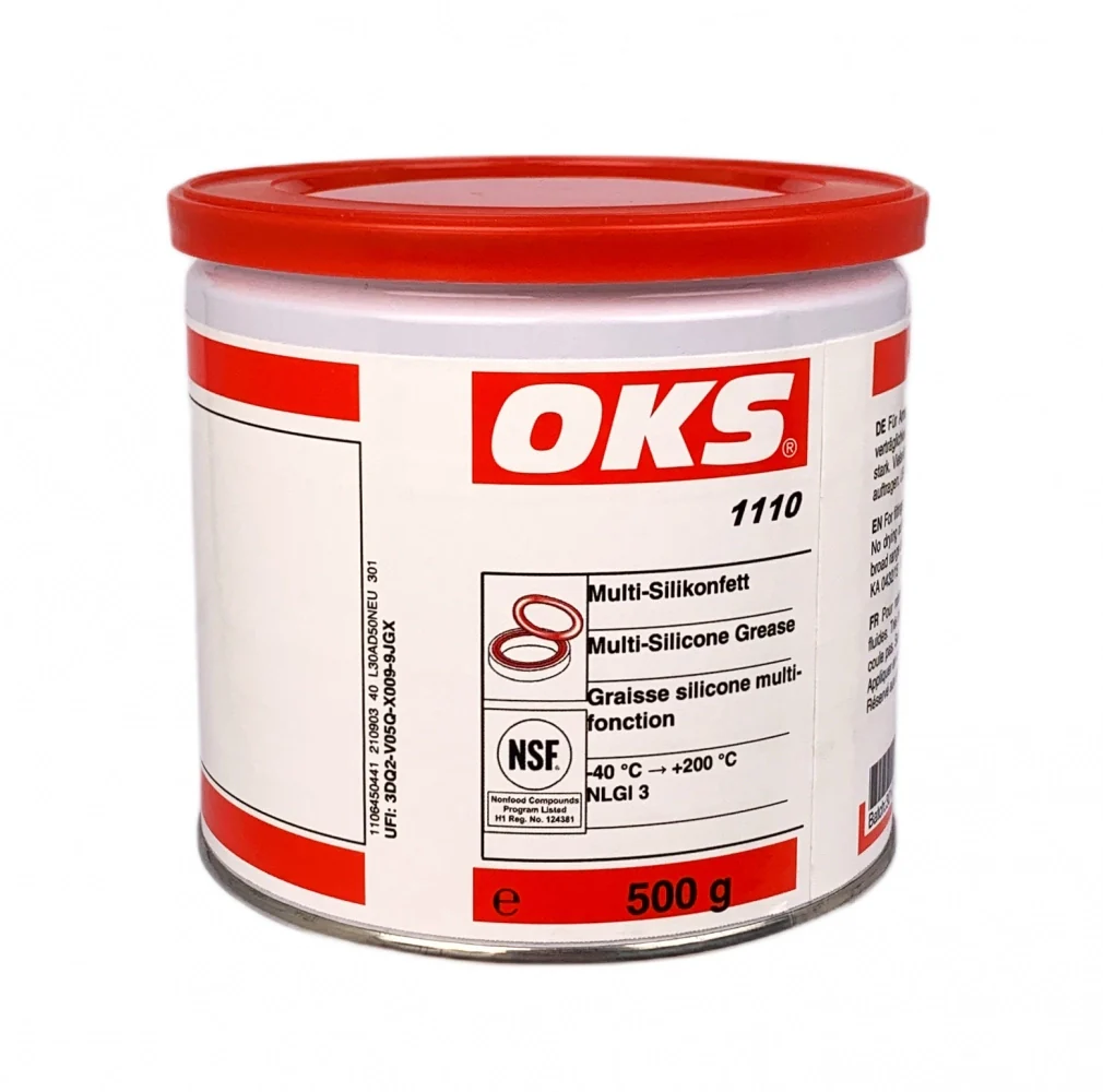 OKS 1110 grasa de silicona alimentaria NLGI-3 incolora 500 g