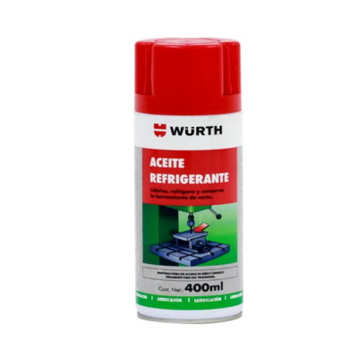 Aceite refrigerante de corte y taladro Wurth 400 ml.