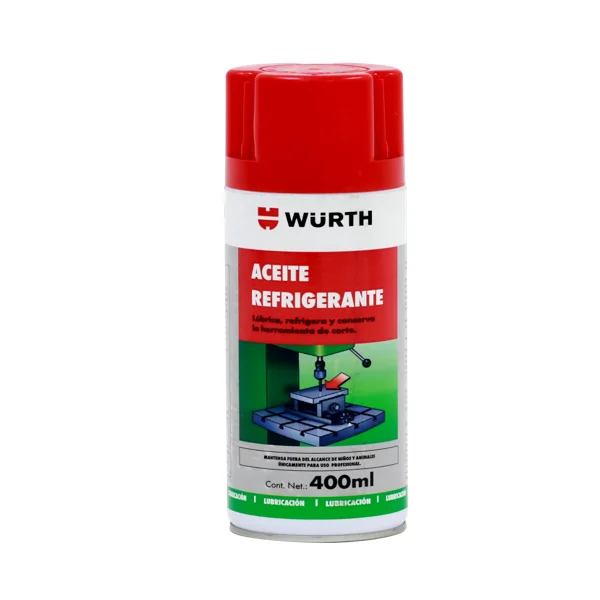 Aceite refrigerante de corte y taladro Wurth 400 ml.