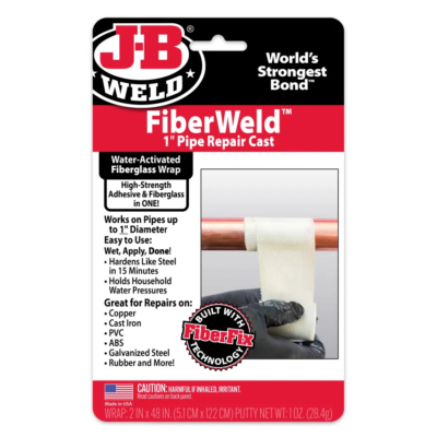Kit reparador de tuberías JB Weld FiberWeld 38248.