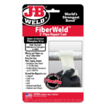 Kit reparador de tuberías JB Weld FiberWeld 38260 de 2 pulgadas.
