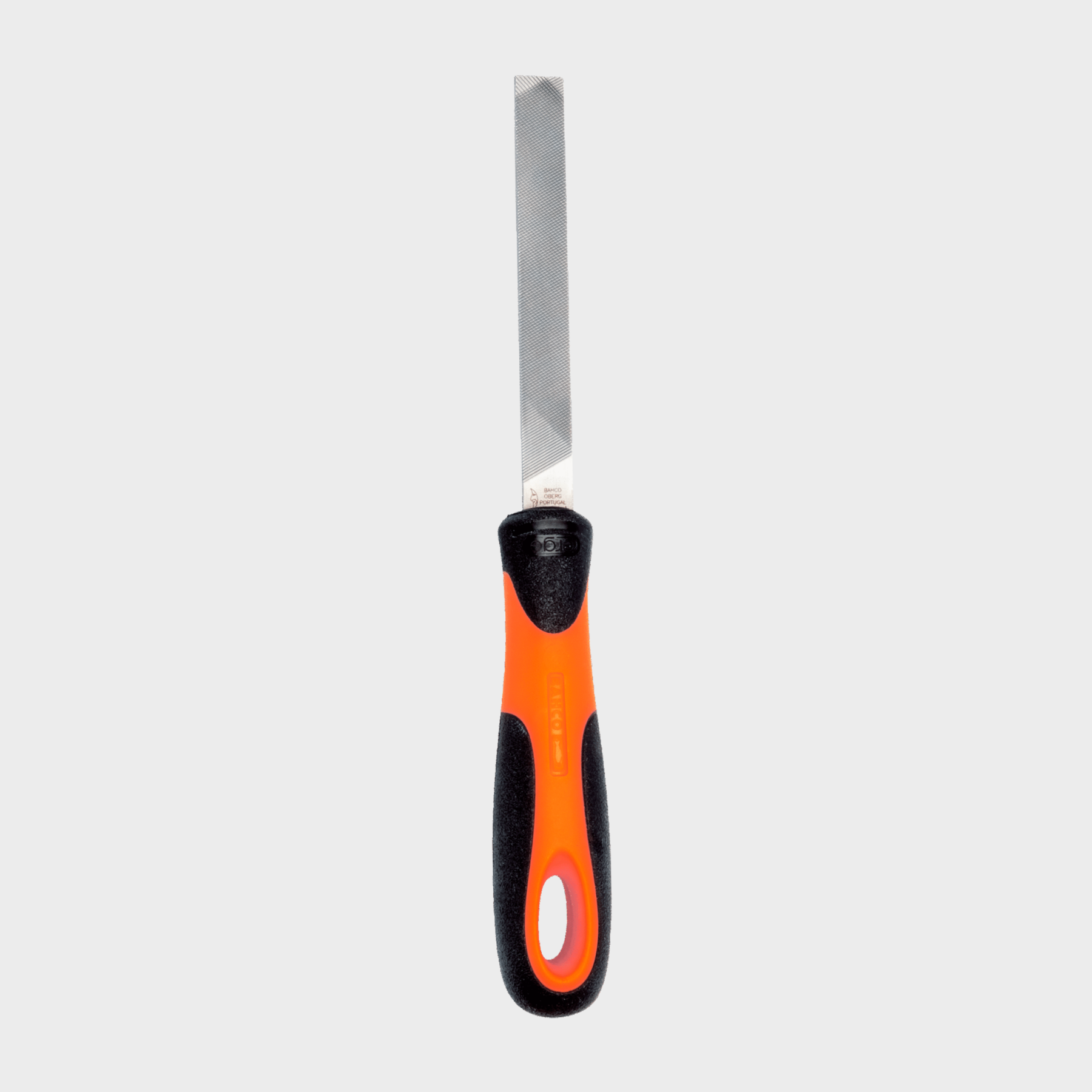 Lima mecánica plana Bahco con mango ergonómico modelo 1-100 para trabajo en metal