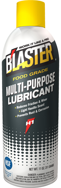 lubricante grado alimenticio en aerosol para maquinaria industrial