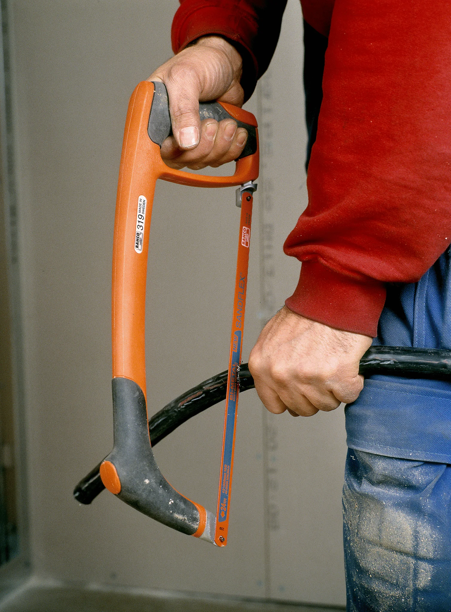 arco de sierra profesional Bahco Sandflex 319 con hoja bimetálica 24 TPI