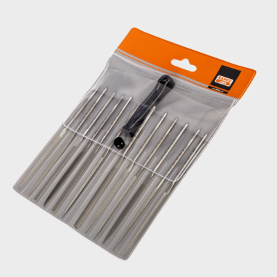 Juego de limas aguja Bahco 6 pulgadas fino modelo 2-472 con estuche plástico