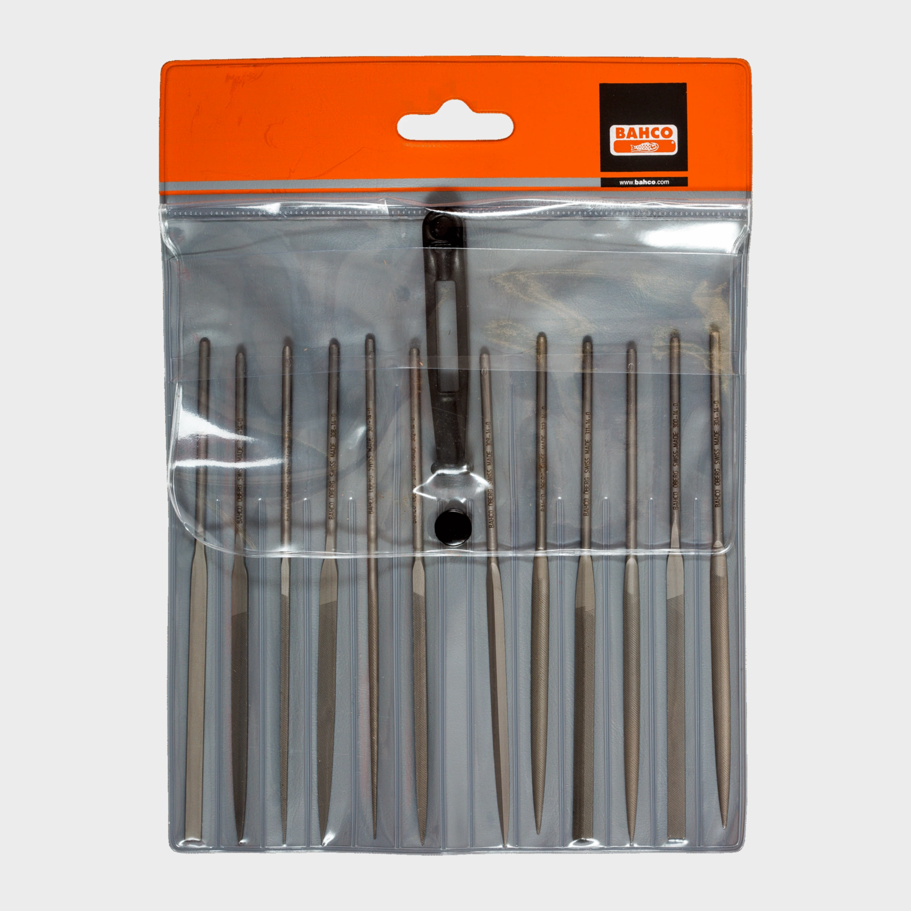 Juego de limas aguja Bahco 6 pulgadas fino modelo 2-472 con estuche plástico
