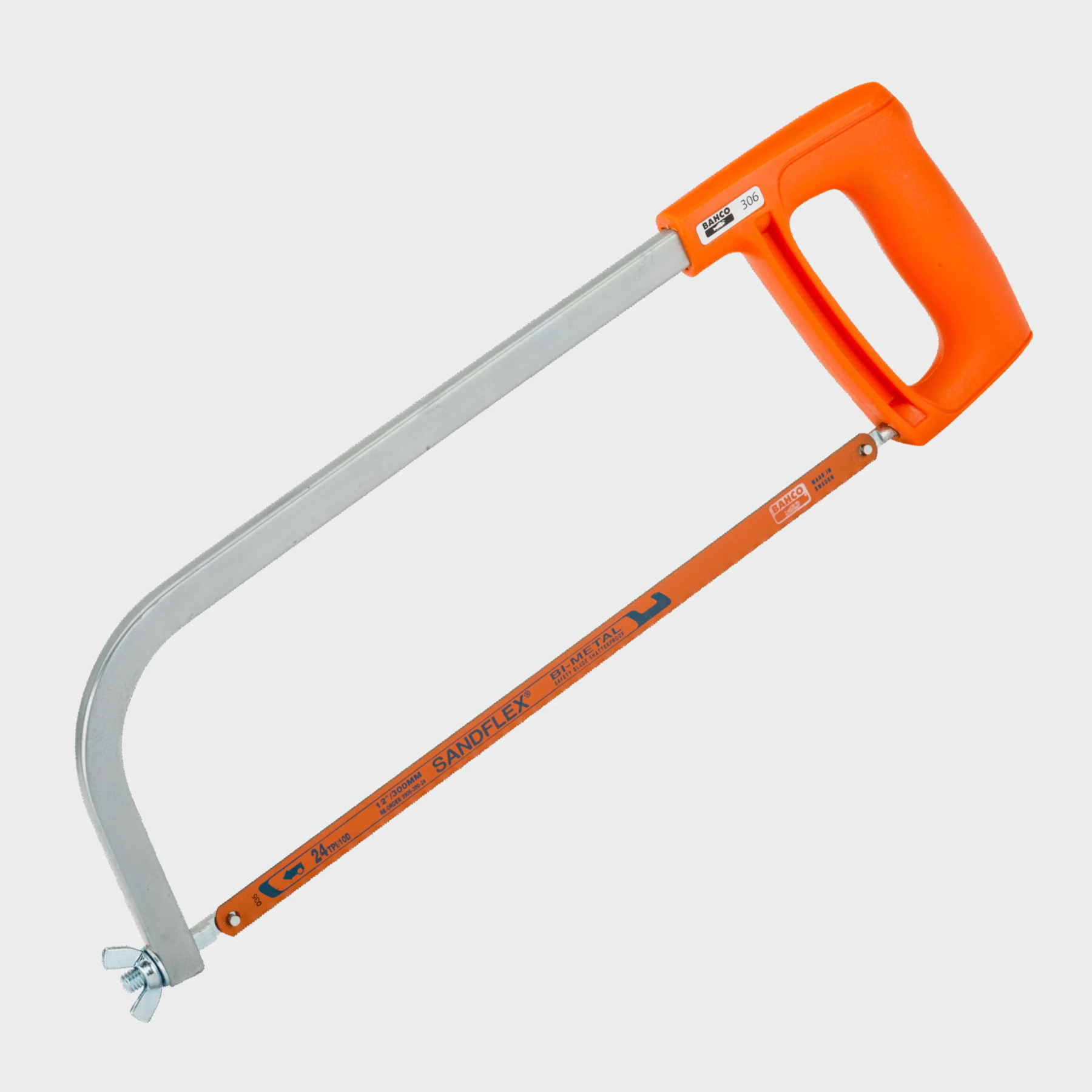 Bahco Sandflex arco de sierra económico 306 arco de sierra económico Bahco Sandflex 306 con hoja bimetálica 24 TPI
