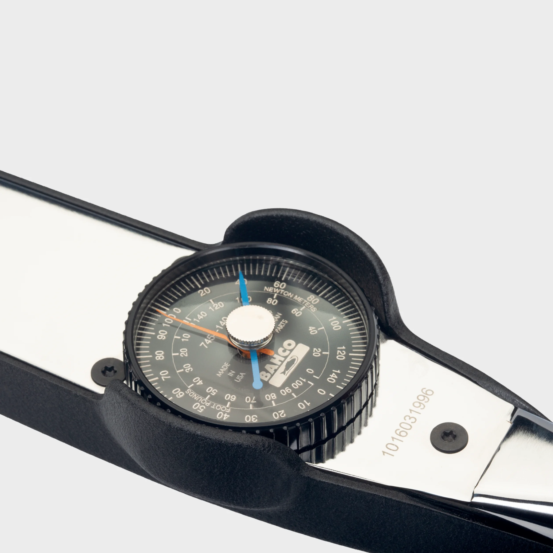 Torquímetro de dial Bahco modelo 7454 con escala dual y alta precisión