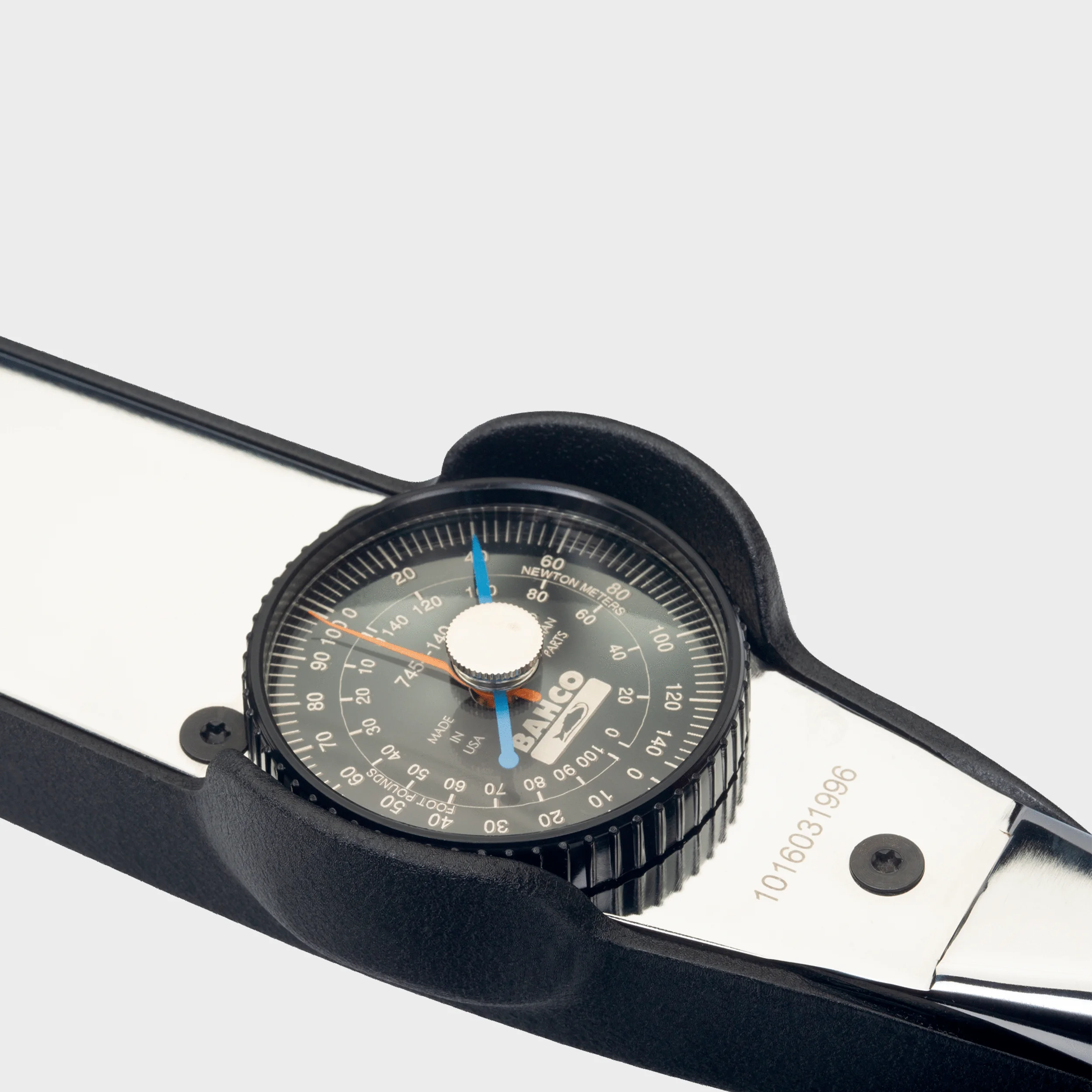 Torquímetro de dial Bahco modelo 7454 con escala dual y alta precisión