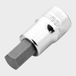 Dado de punta hexagonal Bahco 7809M encastre 1/2 cromado