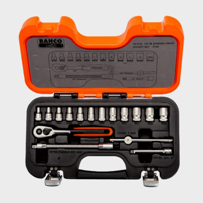 Set de dados Bahco S160 de 1/4 con 16 piezas en milímetros