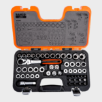 Juego de dados pasantes Bahco S530T 53 piezas con carraca flexible y adaptadores