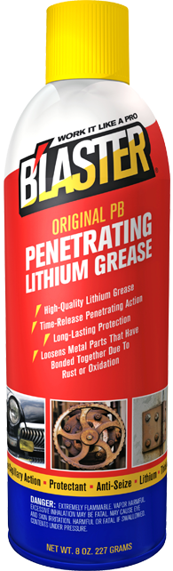 grasa penetrante de litio en aerosol para mantenimiento industrial
