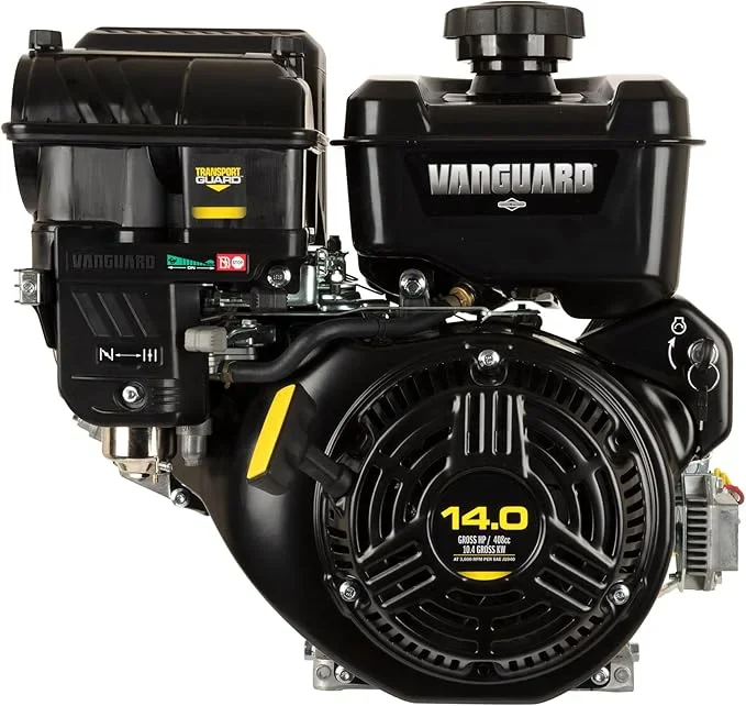 Motor horizontal Briggs & Stratton Vanguard 14 HP 408 CC para maquinaria industrial, agrícola y de construcción.