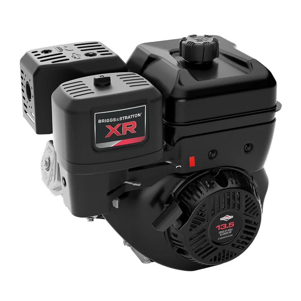 Motor horizontal Briggs & Stratton XR 13.5 HP 420 CC con tecnología OHV y cilindro de hierro fundido.