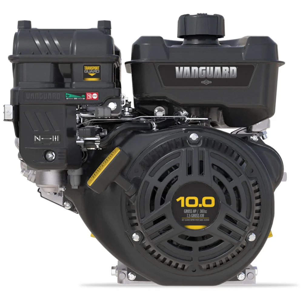 Motor horizontal Briggs & Stratton Vanguard 10 HP 307 CC para aplicaciones industriales y agrícolas.