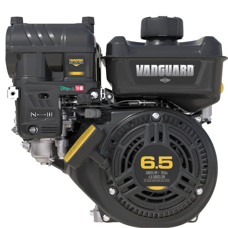 Motor horizontal Briggs & Stratton Vanguard 6.5 HP 203 CC para aplicaciones industriales, agrícolas y de construcción.